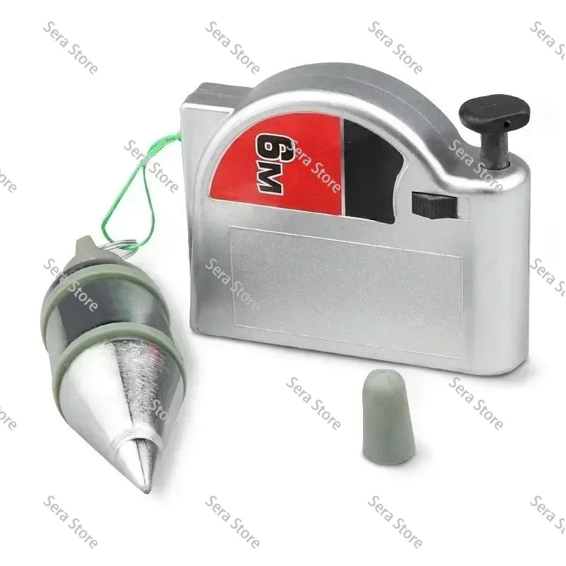 New 320g Magnetic Plumb Bobs, 6 Meters Retractable Line Reel With Magnetic Base For Engineering, Construction,Plumb Bob Setter