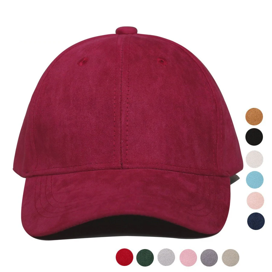 New Winter Warm Suede Baseball Caps Solid Color Women Ponytail Snapback Men Hip Hop Visor Caps Fashion Hats Spring Korean Style