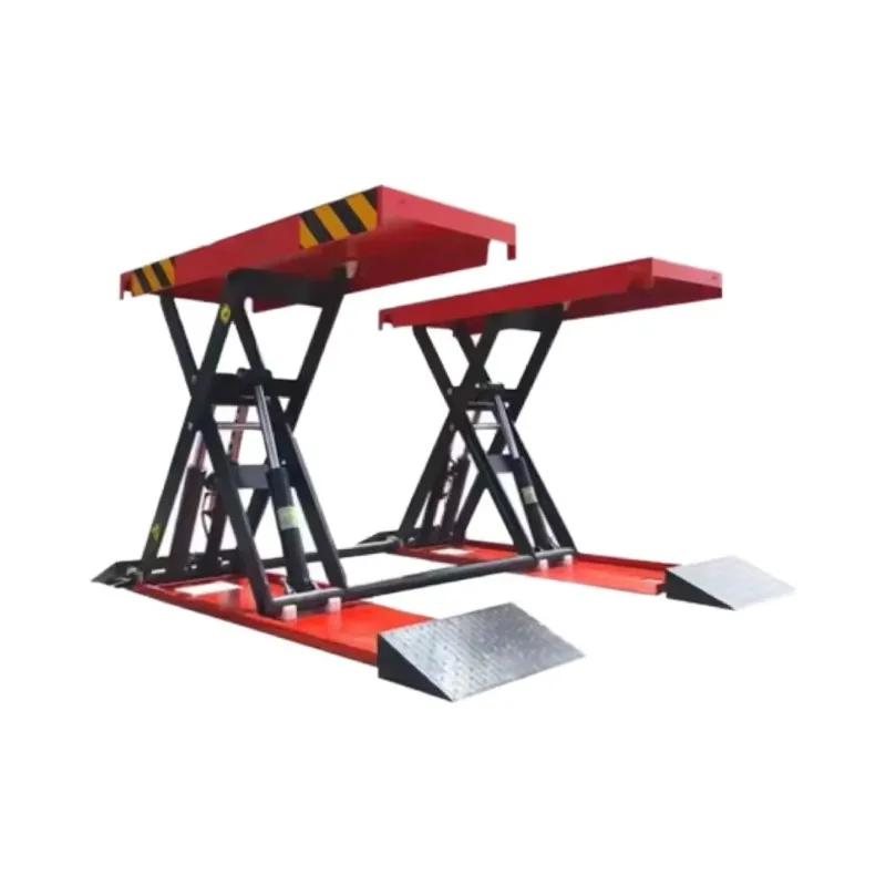 

Direct Supply From Manufacturer 4T Capacity Hydraulic Scissor Lift Platform CE Certified 1.2m Lifting Height for Car Lifts