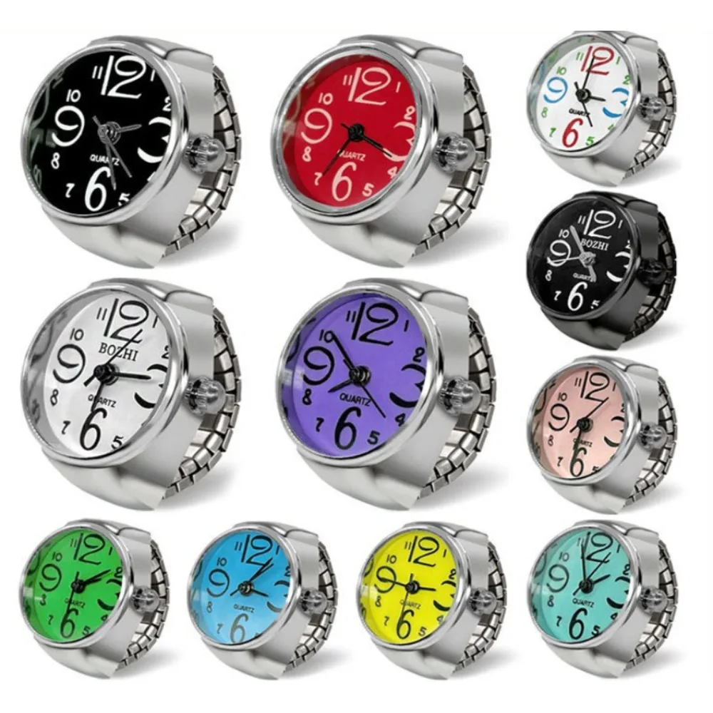 Hot Selling Finger Watch Ring Creative Movement Vintage Shell Quartz Watch Men Women Fashion Accessories Jewelry