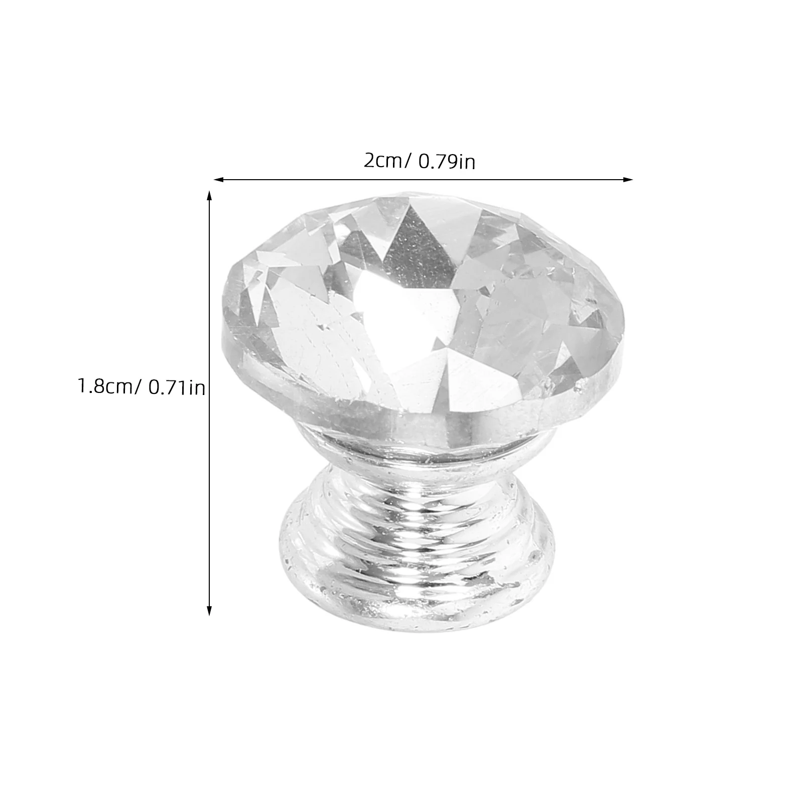 8 قطعة مقابض مضمد كريستال واضح مقابض باب الخزانة درج صغير مريح يسحب لأثاث خزانة المطبخ