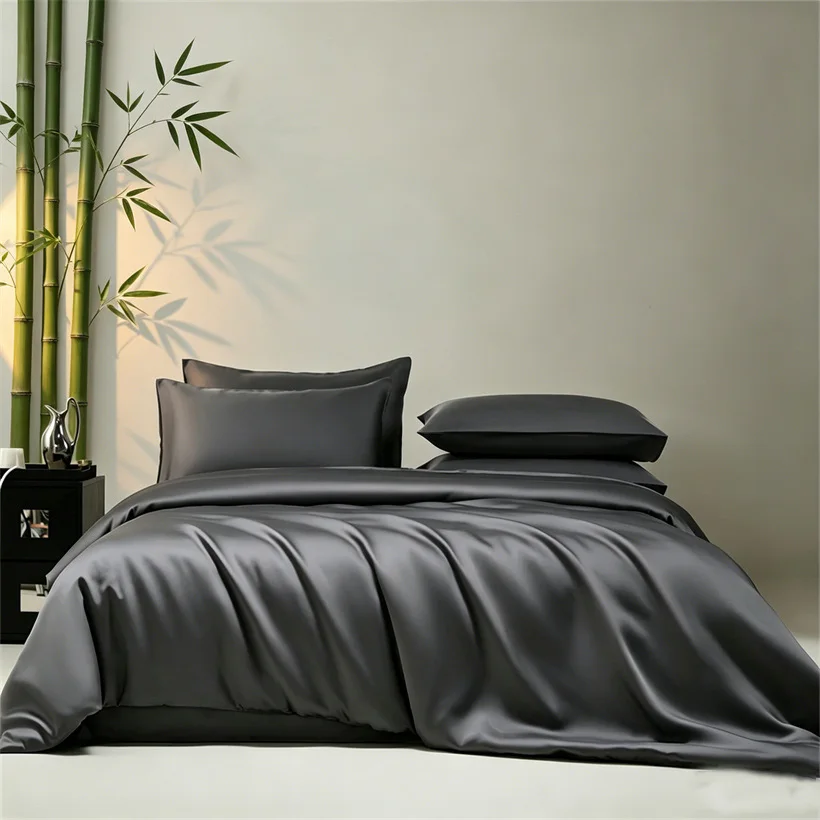 

Solid Bamboo Bedding Set, 100% Viscose Derived from Bamboo Duvet Cover Set, Soft Cooling Bed Sheet Sets, Bedlinens Pillowcase