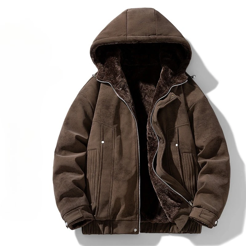

Сплошные теплые парки для мужчин, модная качественная универсальная мужская одежда, зимние удобные хлопковые куртки с капюшоном, утепленные