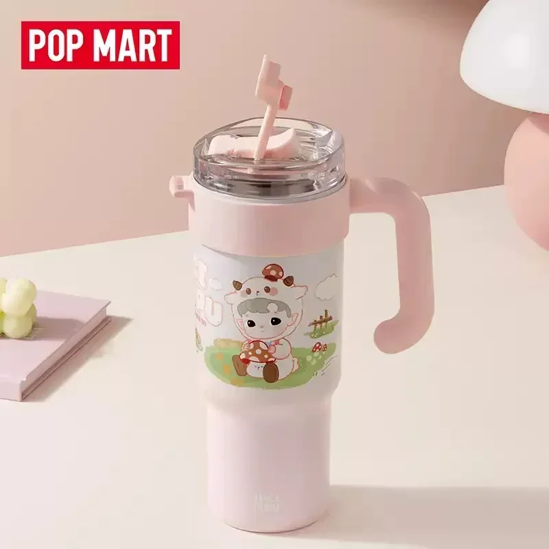 POP MART HACIPUPU SNUGGLE พร้อมคุณ Series Sippy ถ้วยแฟชั่นอุปกรณ์ต่อพ่วงของขวัญ 100% Original น่ารักอะนิเมะเดสก์ท็อปเครื่องประดับ