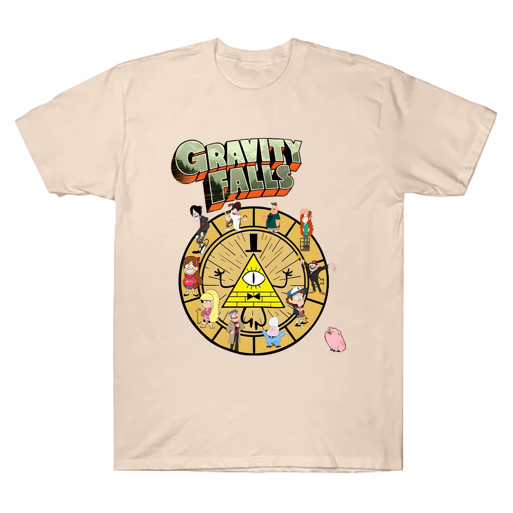

Гравити Фолз, забавные футболки с героями мультфильмов, аниме, эстетичная новая женская и мужская одежда, хлопковая удобная футболка высокого качества, летняя повседневная футболка