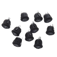 Y50A-10 Pcs X ON/OFF/ON 3 Position SPDT Round Boat Rocker Switch & 328Pcs Cable Heat Shrink Tubing Sleeve Wire Wrap Tube