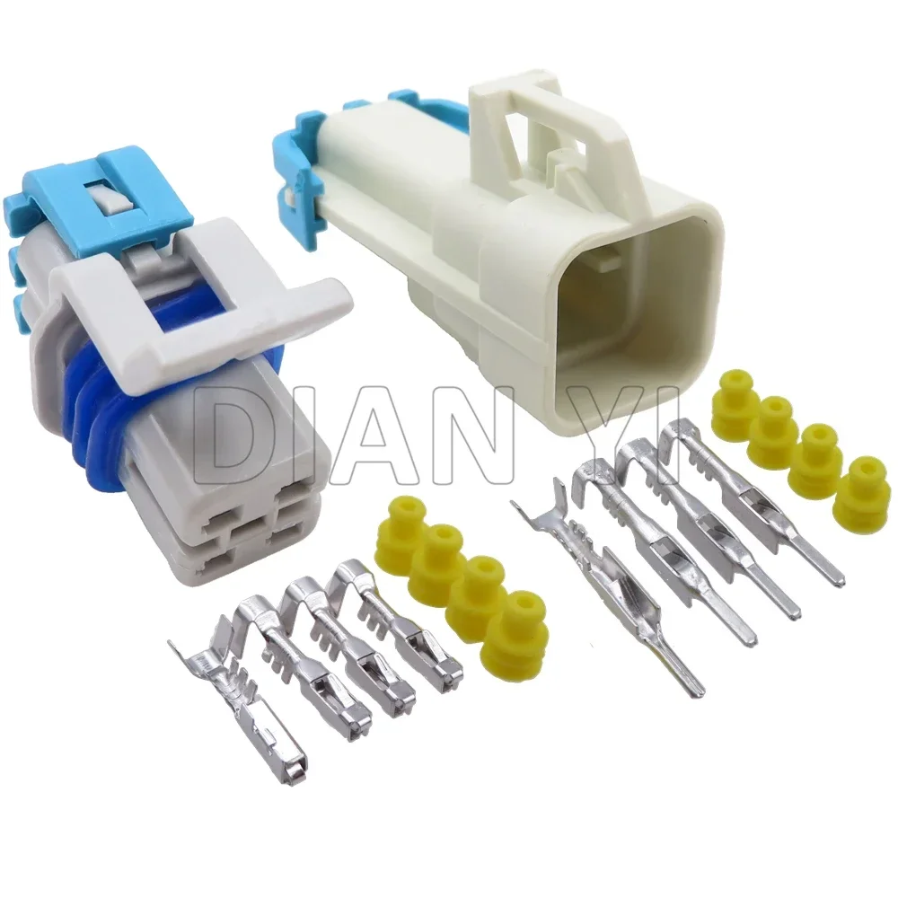 1 Set 4 Way Automotive Wire Cable Connector 15326423 12176896 LS2 AC Assembly Auto Oxygen Sensor Sealed Socket with Cables