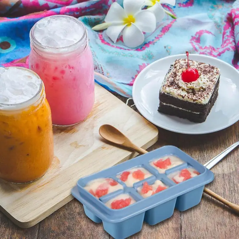 Kem Khay Đá Khuôn Mẫu Có Nắp Đa Năng Cũng Kín Kem Máy Làm Cho Tự Chế Trẻ Em Chocolate Đồ Ăn Nhẹ bơ