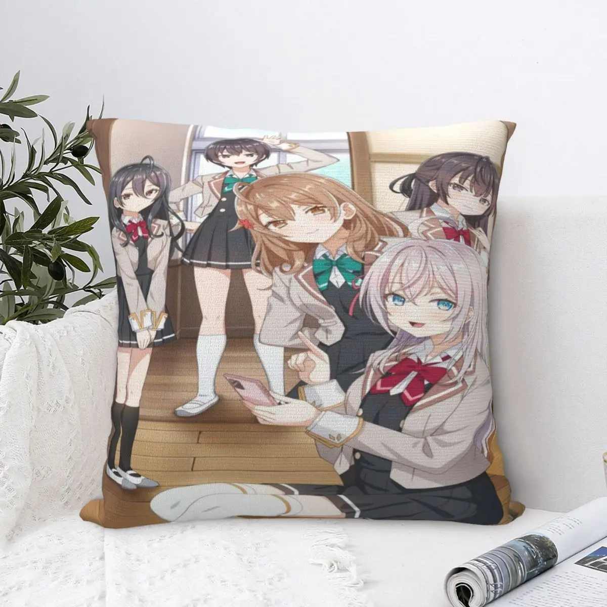 Stylish Seat Alya Sometimes Hides Her Feelings In RussianDecor Pillowcase Merch Pillow Cover Zipper Multi-Size