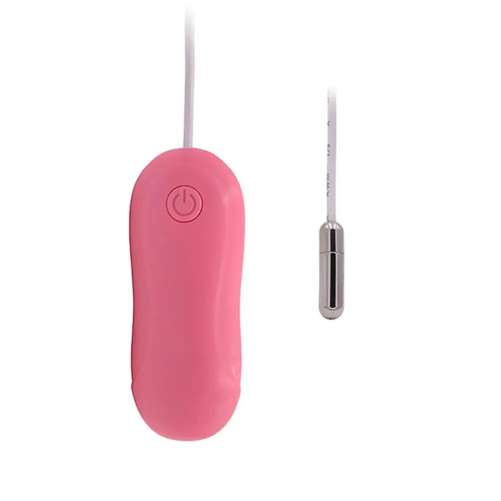 Mini Urethra Vibrator Pink Dilator Stainless Steel Waterproof Plug Urethra Probe Vibrating Egg 10 Frequency Masturbation Sex Toy