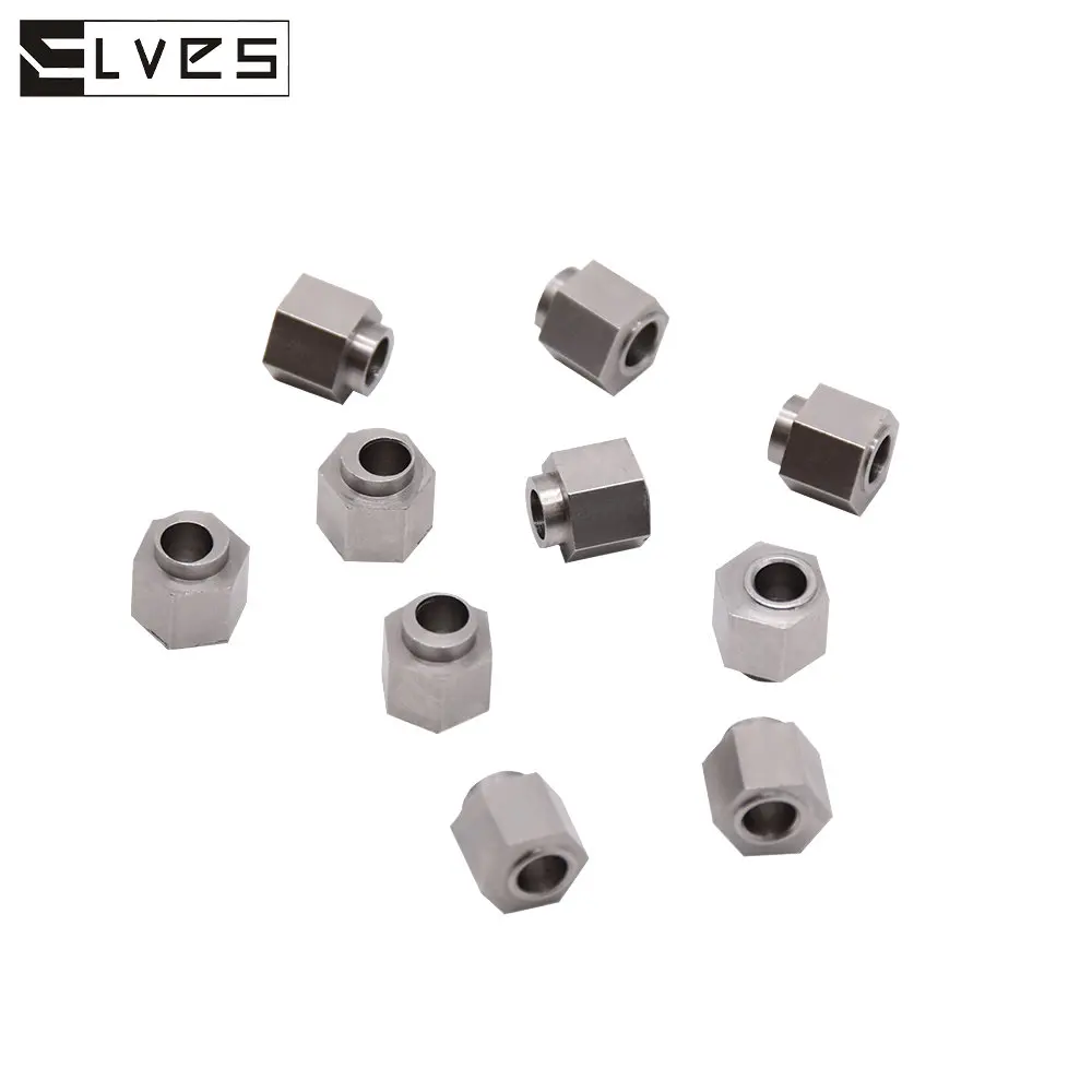 ELVES 100PCS 3D printer Eccentric Spacer V Wheel Eccentric Column Isolation Screw Nut V Slot Stainless Steel Bore 5MM