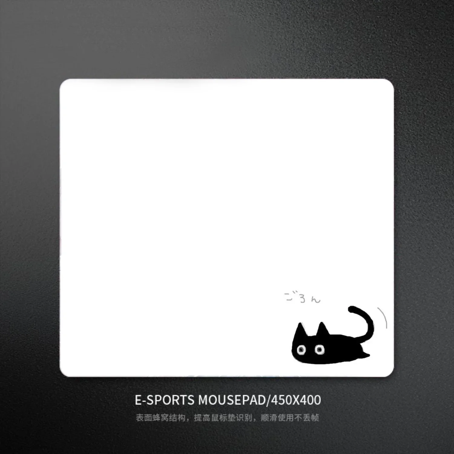 

Cute Black Kitten Glass Mousepad Game Mouse Pad Customized Pattern Tempered Smooth Gaming Desk Mat Fps Esports Office Gaming Pad