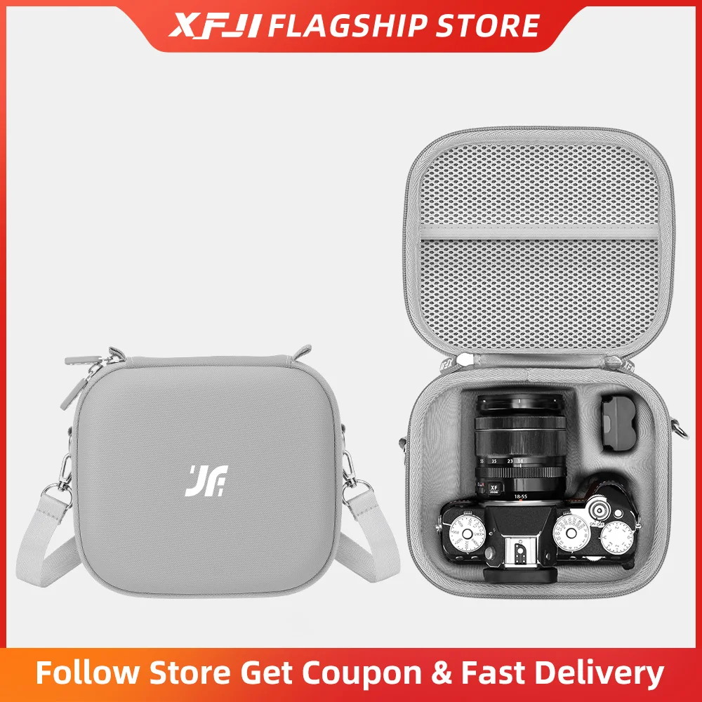 Image of XFJI Reise-Tragetasche für FUJIFILM X-S20/X-T5 Organizer Aufbewahrungstasche PU Schultertasche Tragbare Tasche Kamera-Zubehör