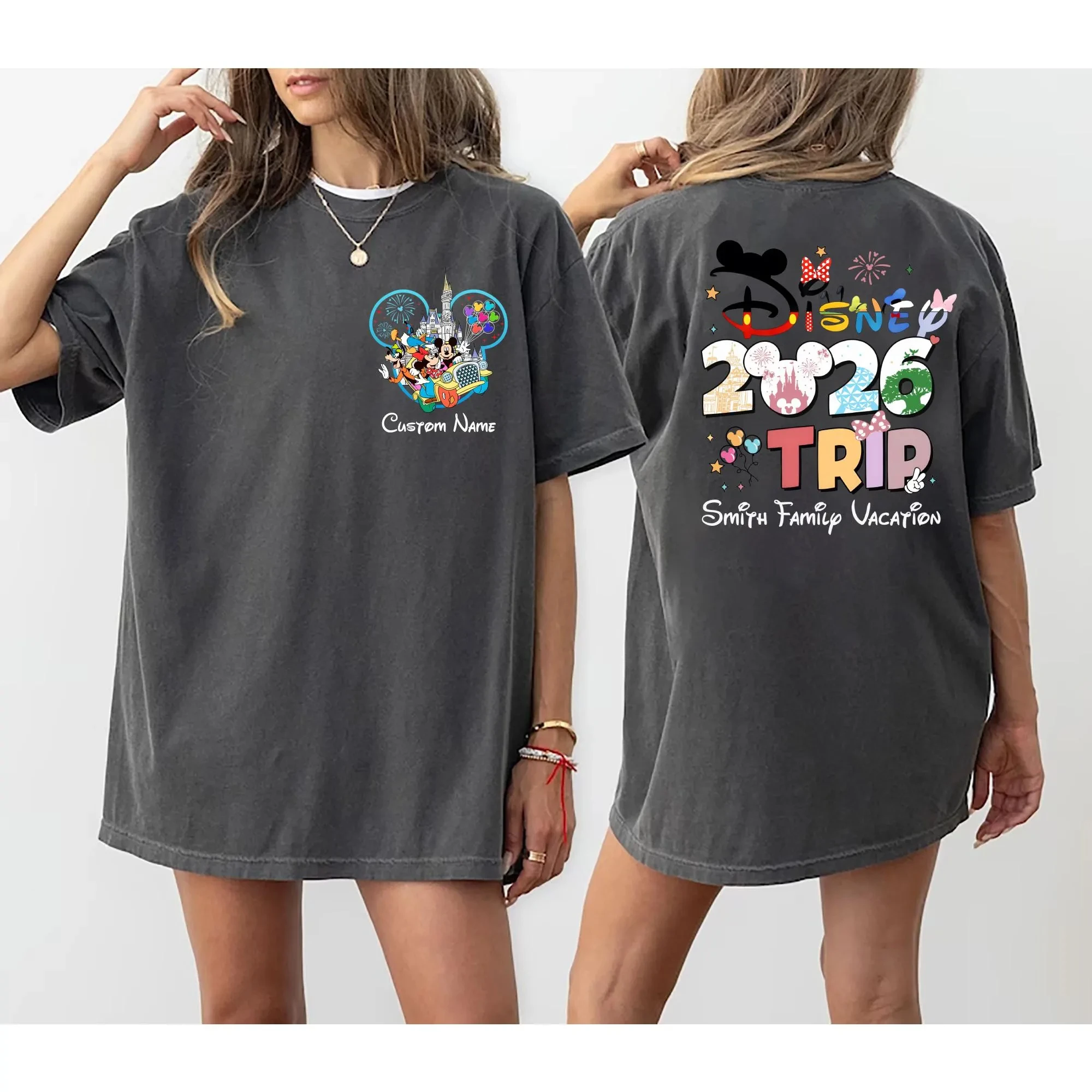 

Футболки Disney Travel 2026, толстовки для семейных путешествий Disney, футболки для семейного отдыха Disney, одежда для пар Disney