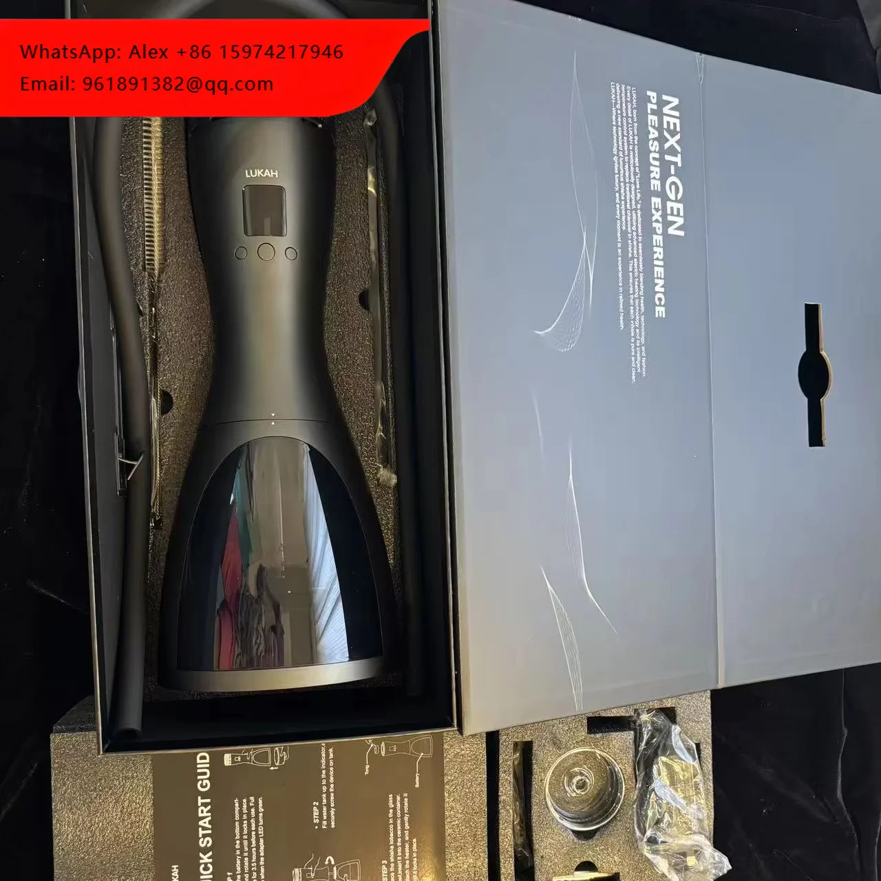 

Smart Electric EHMD Hookah Powered Luxkah Hookah New Design High-end Hookah Shisha Water Pipe