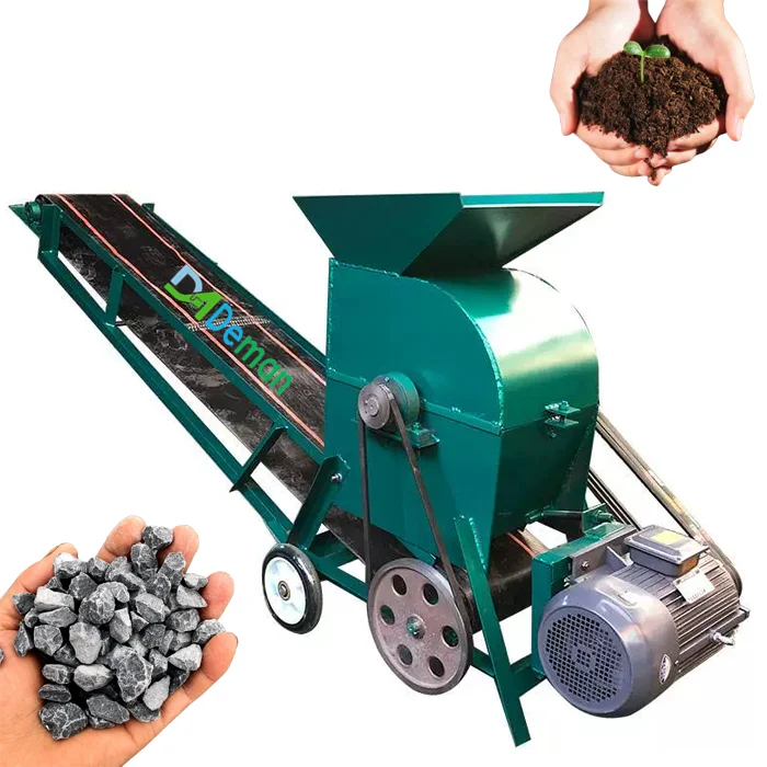 

Nutrient soil lumps crusher clay soil crushing machine cow dung fertilizer chicken manure grinding machine