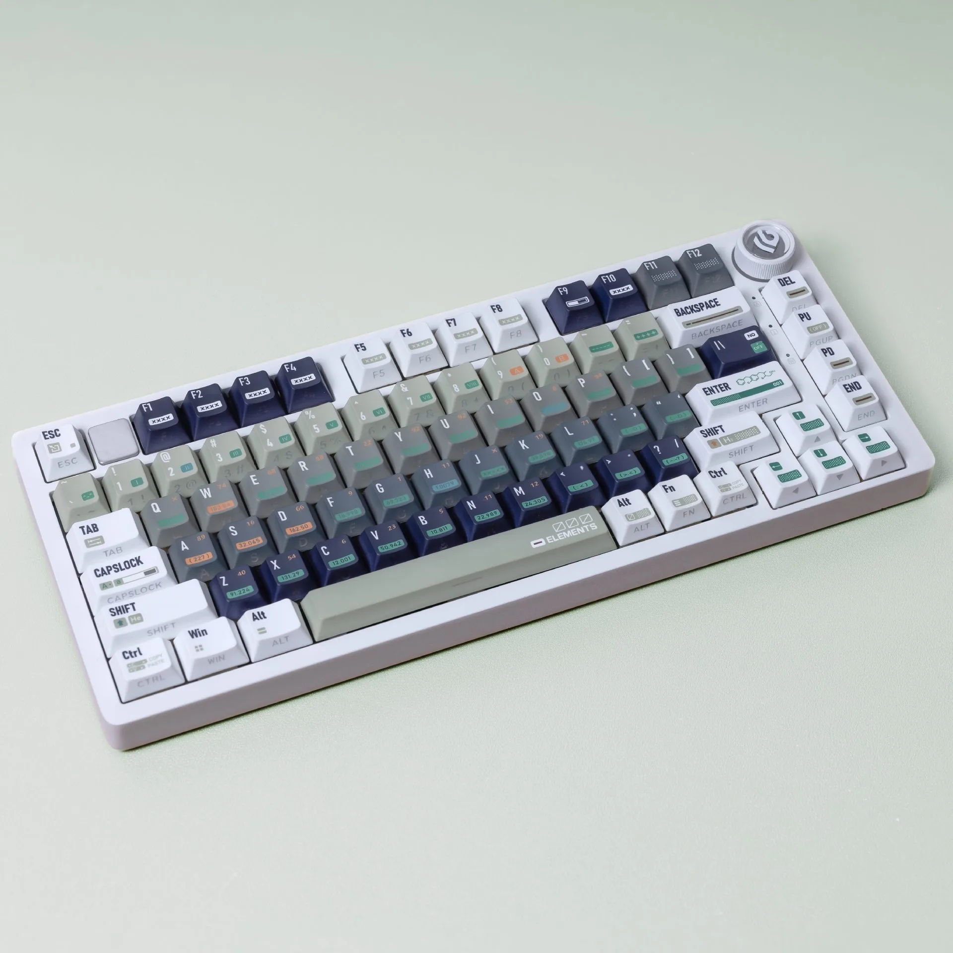 Korean Japanese Russian Spanish French German Arabic Side Print Cherry Profile PBT Keycap Chemistry Mechanical Keyboard Keycaps