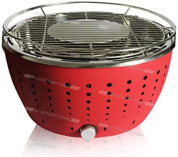 

Smokeless charcoal grill portable grill battery powered indoor and outdoor grill with fan