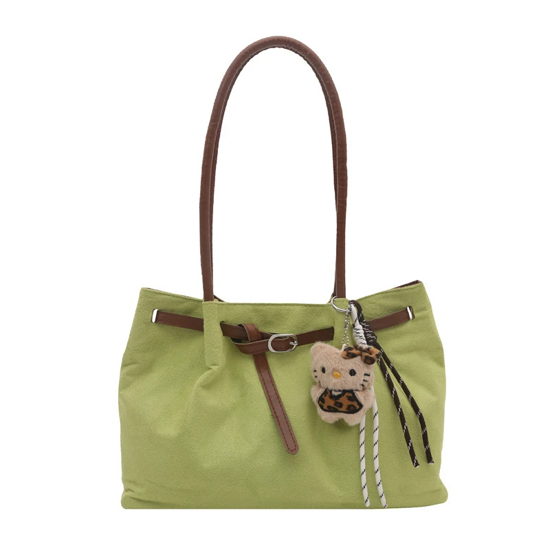 

Autumn and winter fashion matte personalized casual commuter bag for women, high-quality solid color new stylish shoulder bag