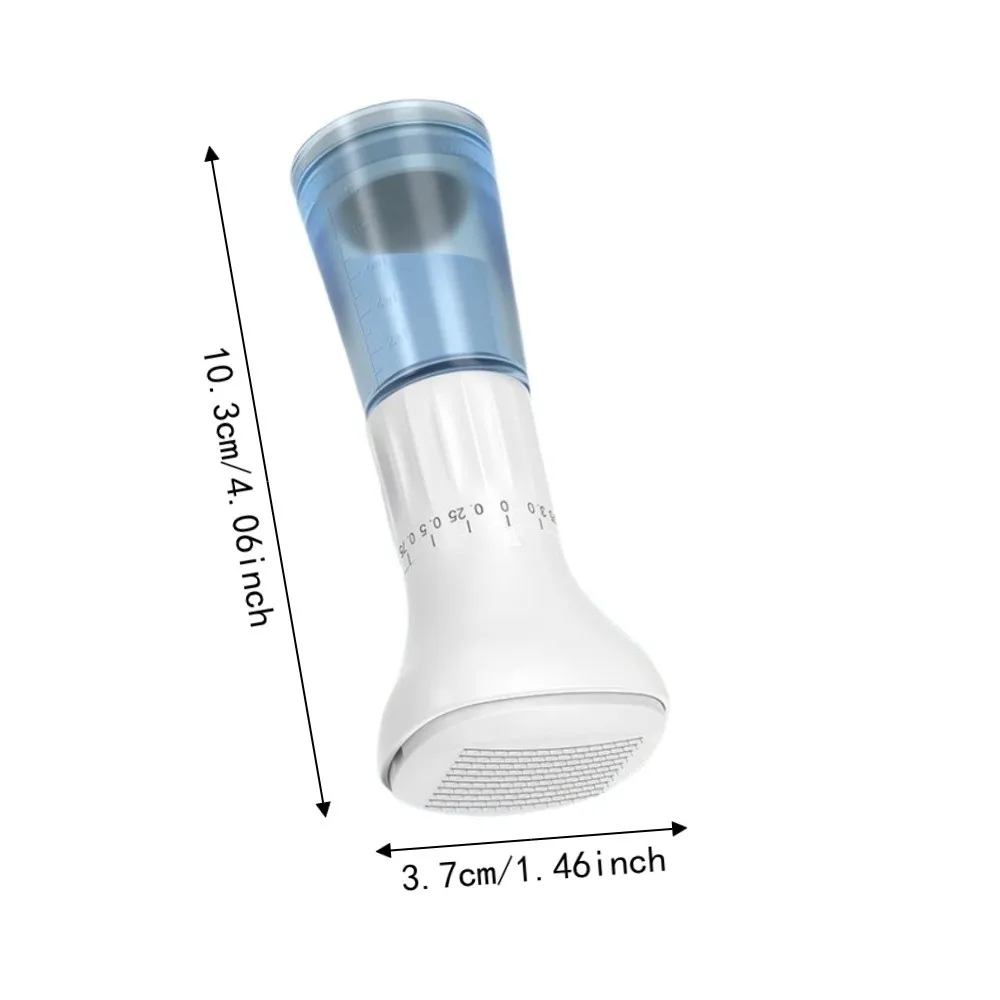 10 ml Flüssigkeitsaufbewahrung, Kopfhautserum-Applikator, einstellbare Nadellänge 0,25 mm, Gesichts-, Kopfhaut-, Haar- und Bartpflege-Werkzeug, Druck-Entlade-Mechanismus – Detail 1