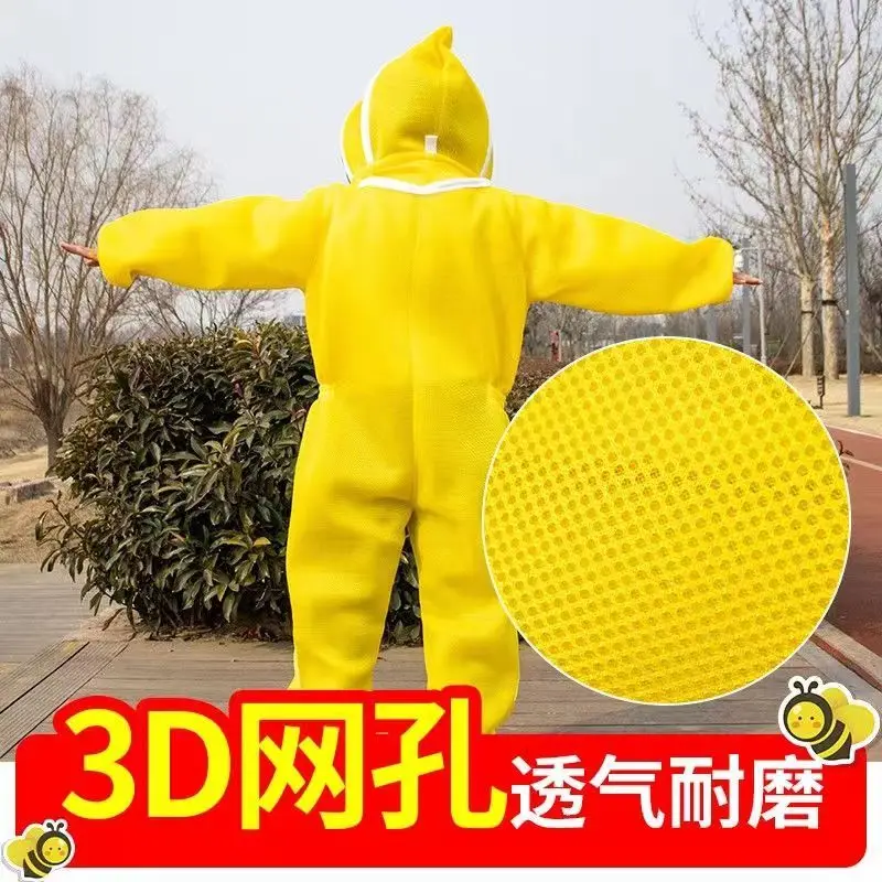 New Bee Protection Clothing Full Set Breathable Bee Protection Clothing Mesh Anti Bee One Piece Resistant Thickened Clothing