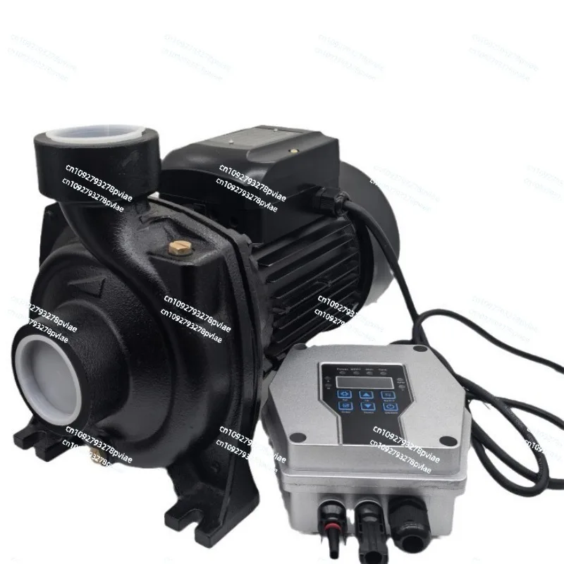 2 Inch DC Brushless Solar Water Pump 48V 145V Large Flow Self-Priming Pump with External Controller for Home Garden Irrigation