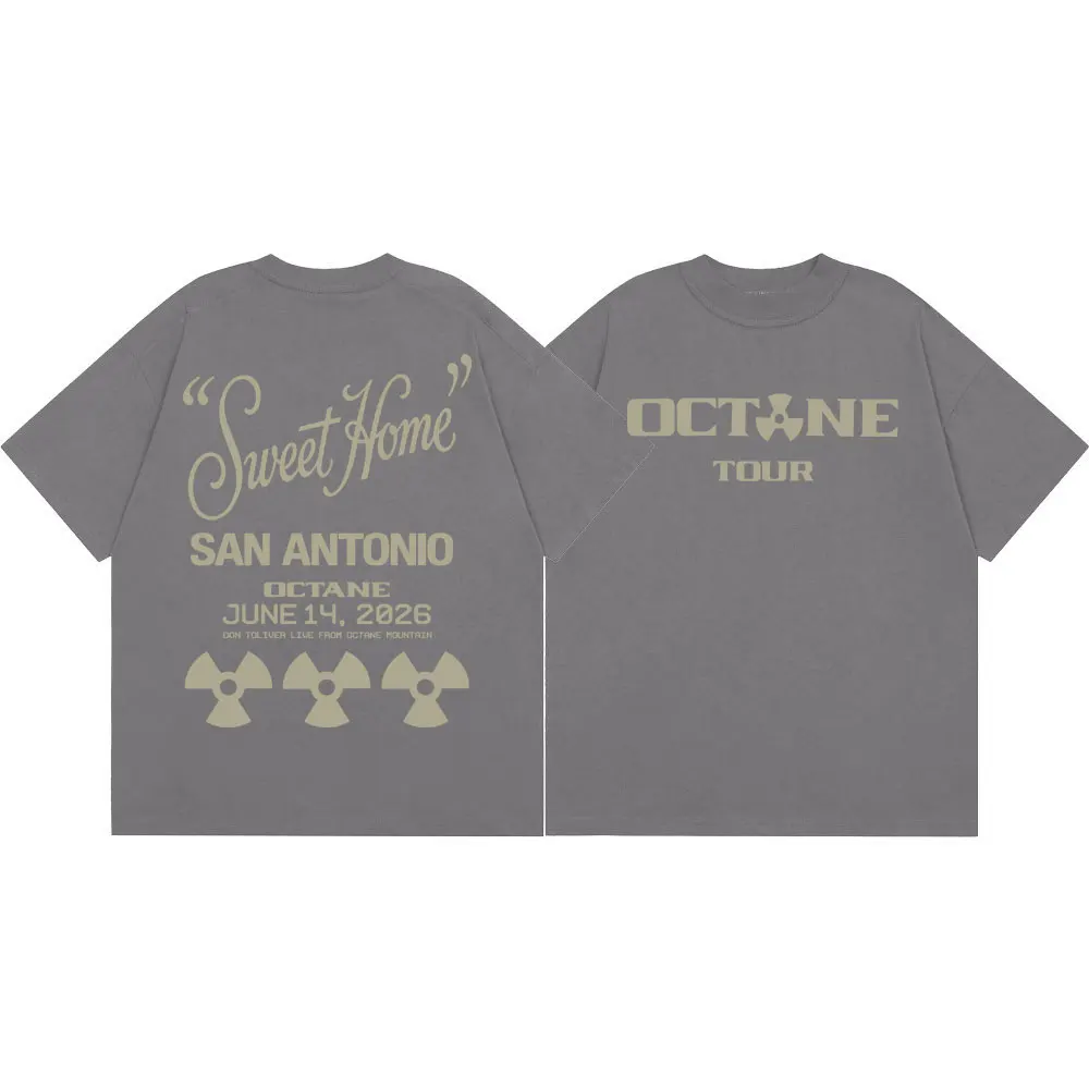 Rapper Don Toliver Octane Tour 2026 T Shirt Men Women Hip Hop Vintage Short Sleeve T-shirts Summer Casual Fashion Loose T-shirt