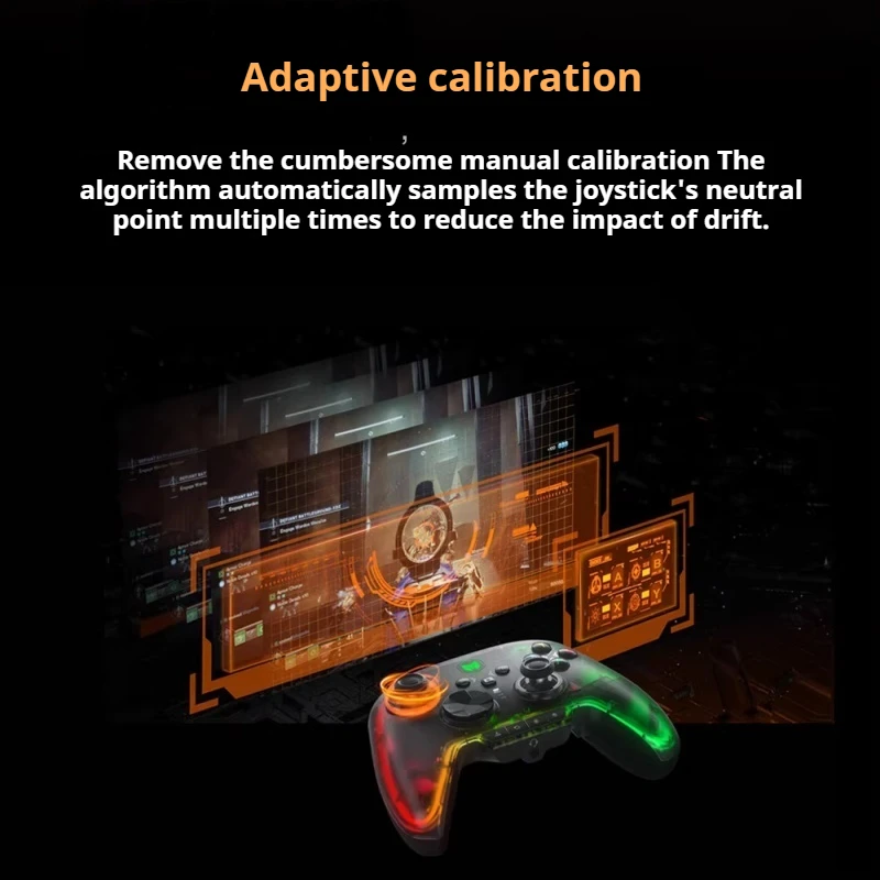 Rainbow 2 PRO Gaming Controller Wireless Ergonomic Silk Smooth Touch Hall Linear Trigger RGB Charging Base ALPS Joystick POM