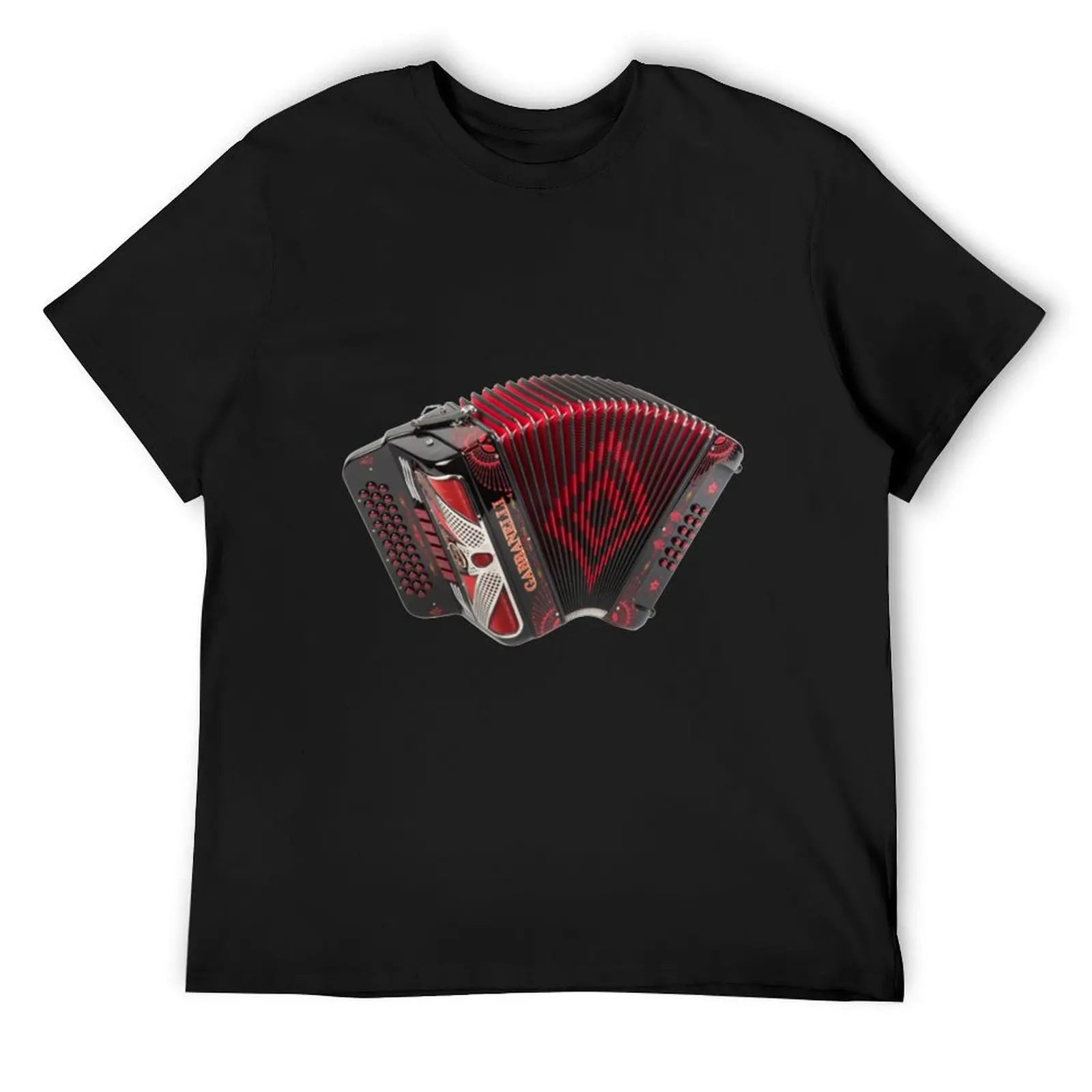 Red and black accordion T-Shirt rapper graphic tees man t shirt shirts graphic tees animal prinfor boys T-shirts for men cotton