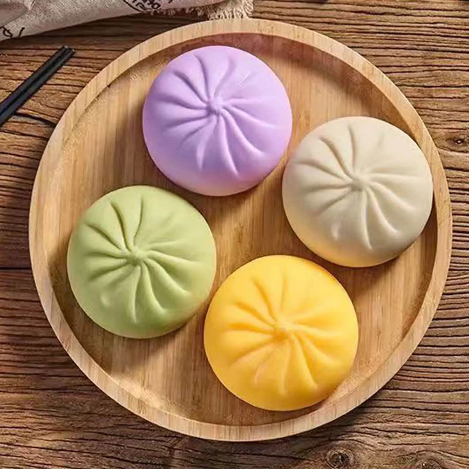 ของเล่นบันเบา บอลบีบสโลว์รีบาวด์ รูปทรงอาหาร พร้อมกระติกนึ่ง ของขวัญวันเกิดและวันหยุดสำหรับเด็ก ผู้มีภาวะออทิสติก และสมาธิสั้น