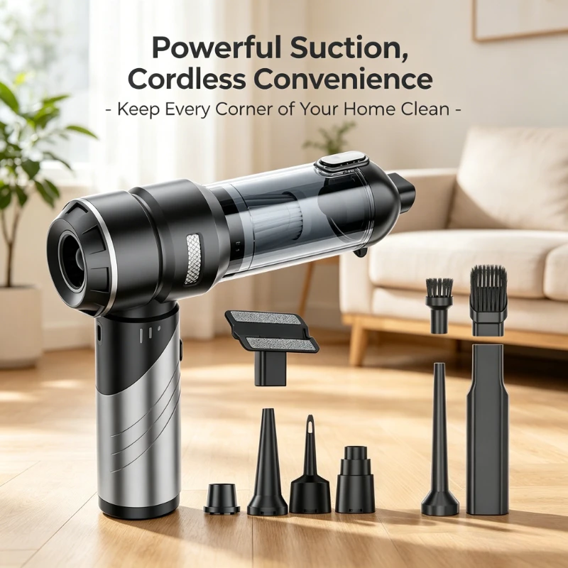 Car Vacuum Cleaner High Power Portable Handheld Wireless Brushless Motor Cleaning Machine Powerful Air Duster for Home Appliance