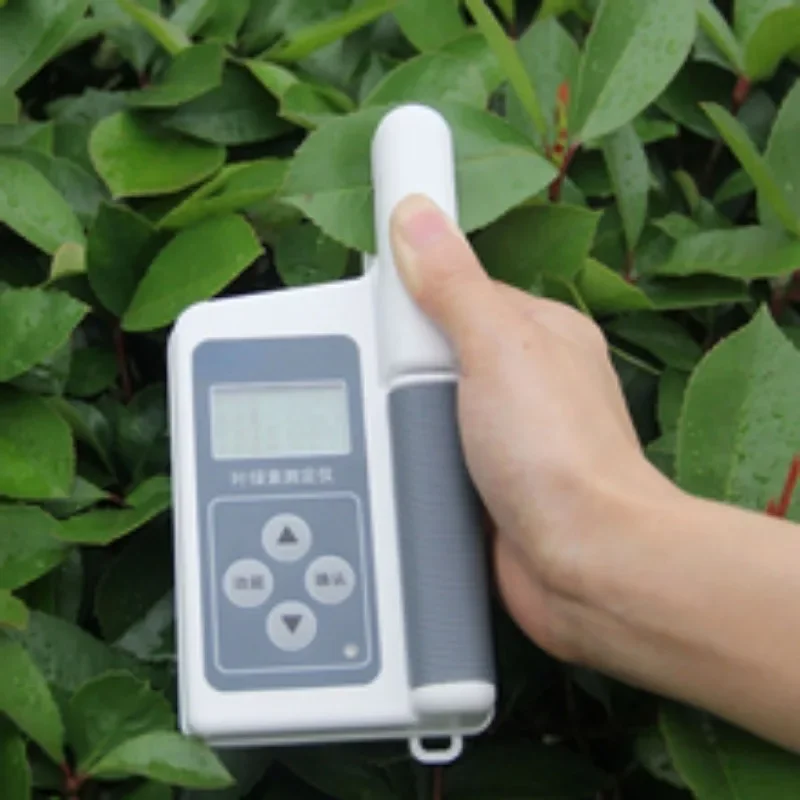 Handheld Portable Plant Chlorophyll Tester Analyzer Nutrient Leaf Temperature Humidity for Agricultural Expert Enthusiasts