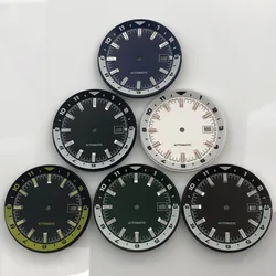 Timeaxis 36.5mm Dial Luminous Watch Parts Fit NH35/NH36 Movement Black Blue Green Coffee Yellow White