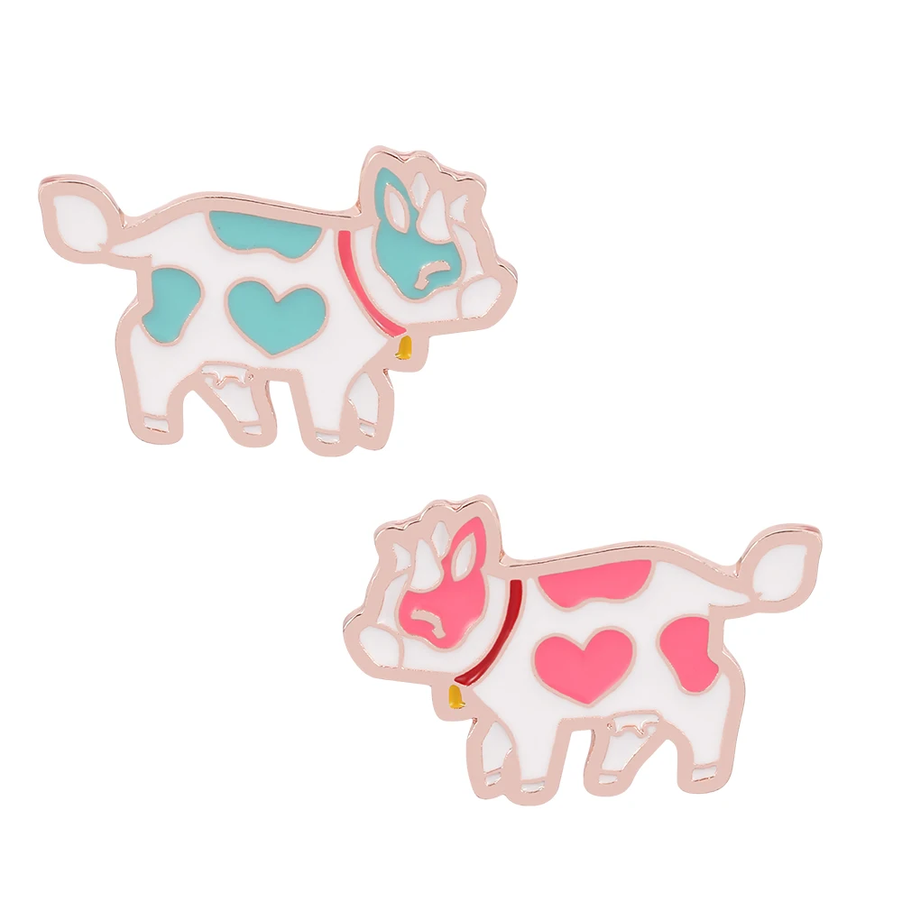 

2 шт., металлические броши в виде животных