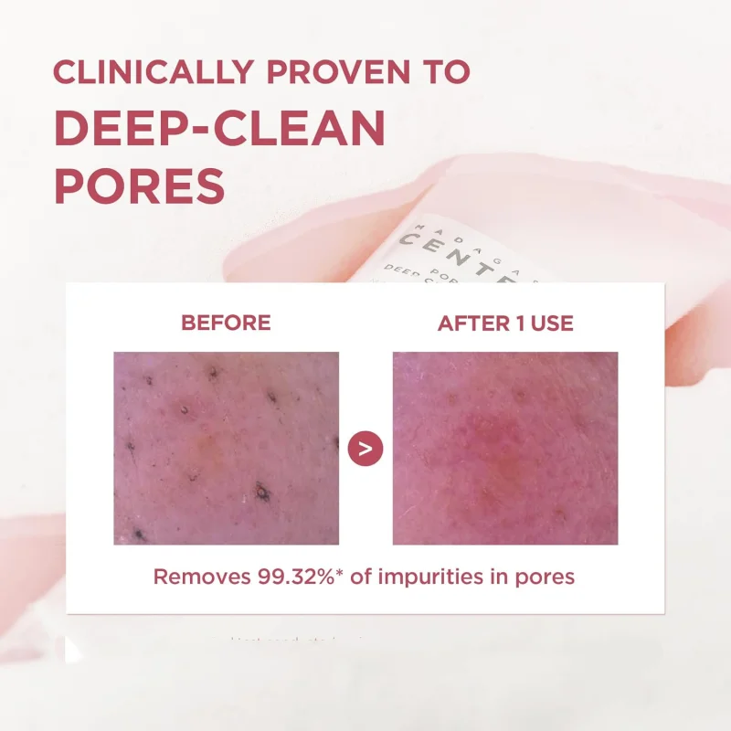 Korean Centella Poremizing Deep Cleansing Foam,Pink Salt Facial Pore Cleansing Gentle  Moisturizing Cleanser Face Care Products