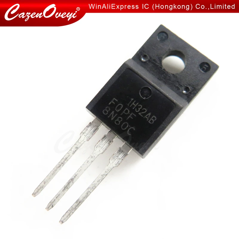 10pcs/lot FQPF8N80C TO-220F new original In Stock