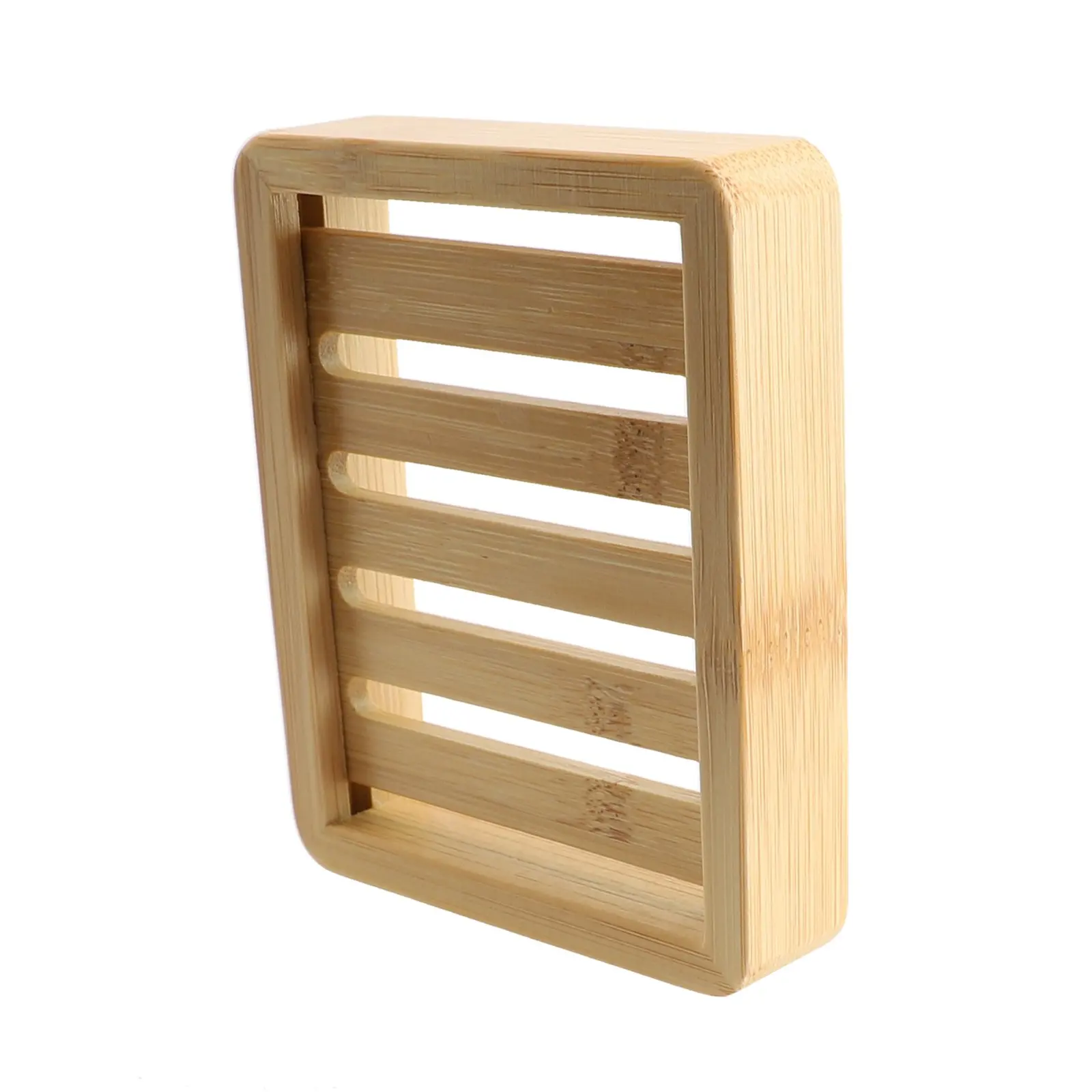 Exquisite High Quality Practical Brand New Soap Holder Holder Wood Color 2pcs Natural Wooden Storage Soap Rack 10*8.7*2.2cm