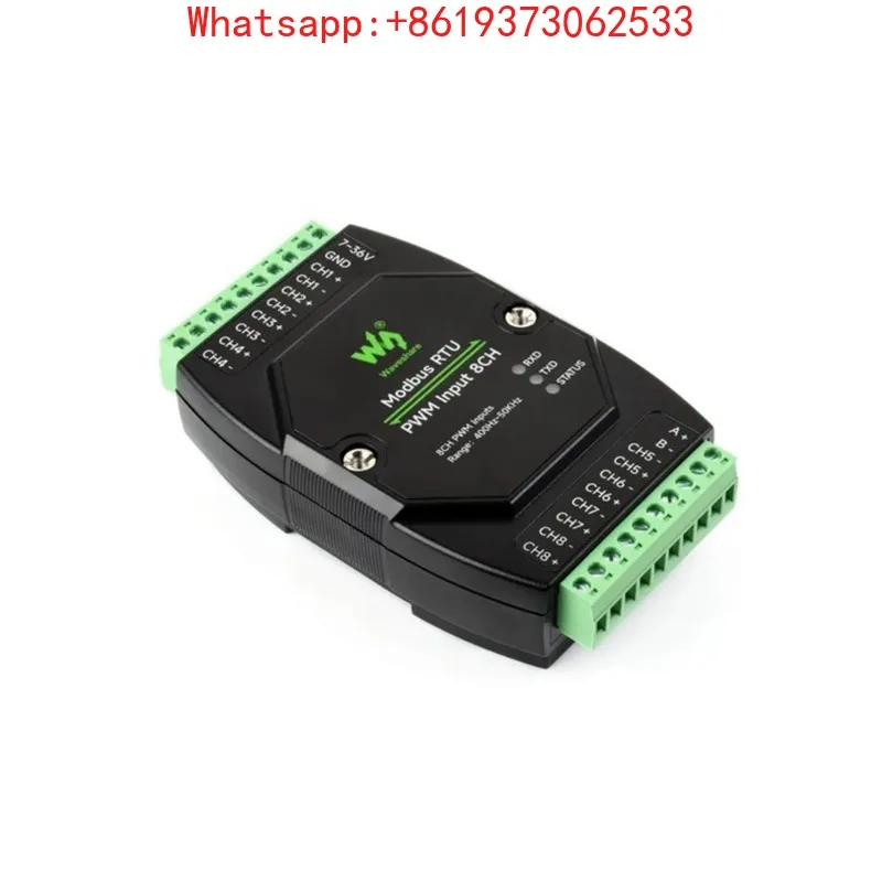 

Industrial 8-Ch PWM Input Module Modbus RTU Protocol Isolated RS485 Interface Supports Frequency and Duty Cycle Acquisition