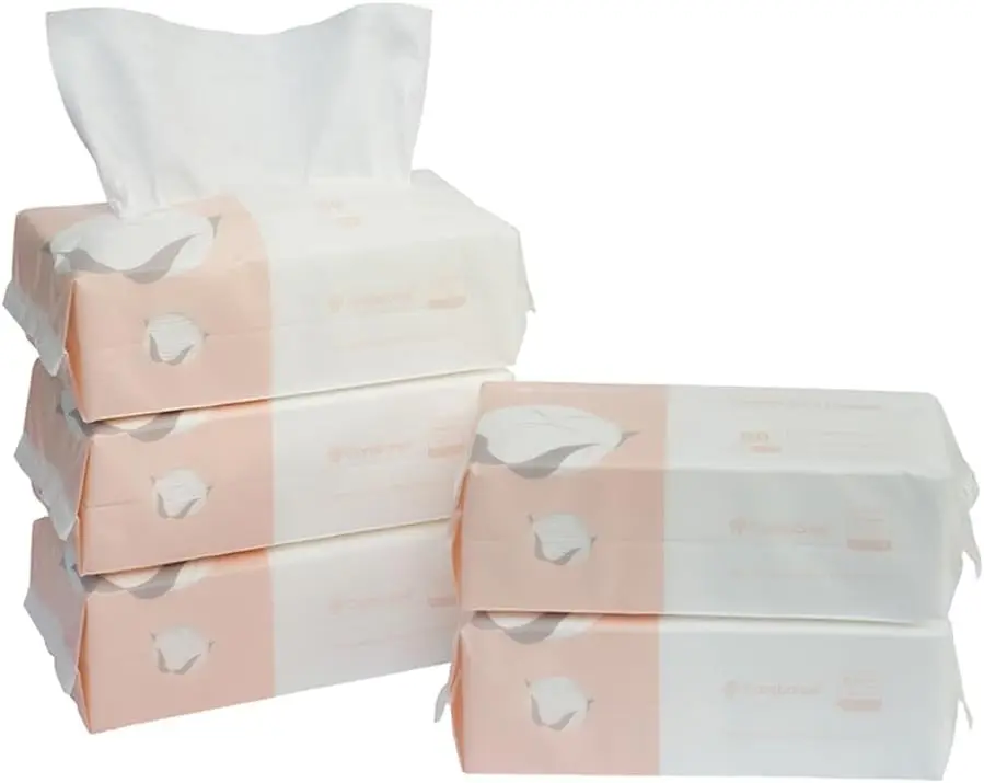 

Premium Cotton Dry Wipes, Extra Thick & Lint-Free, Multipurpose Cloth Tissues (5 Pack)