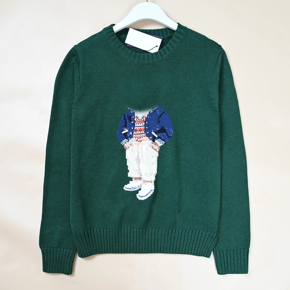 

Women's Knitted Wool Blend Long Sve round Ne Sweater Cartoon Pattern Spring Autumn New Sle Casual Comfortable Fit