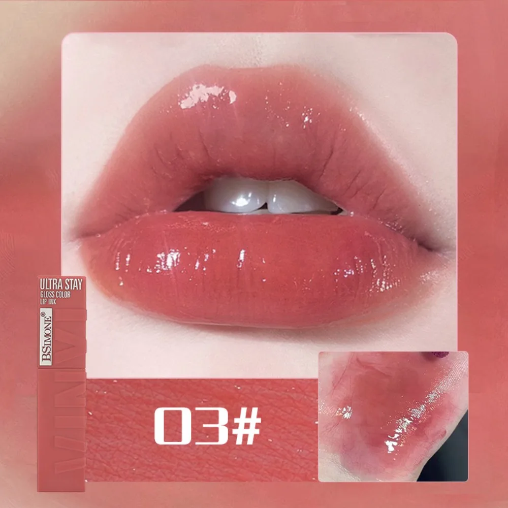 New Non-Sticky Water Gloss Lip Glaze Colorful Light Thin Lip Gloss Super Lustrous Moisturizing Lip Gloss