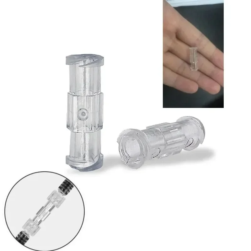 Transparent Plastic Luer Clear Coupler Sterile Luer Syringe Connector Disposable Thread Conversion Straight Through Tool Parts