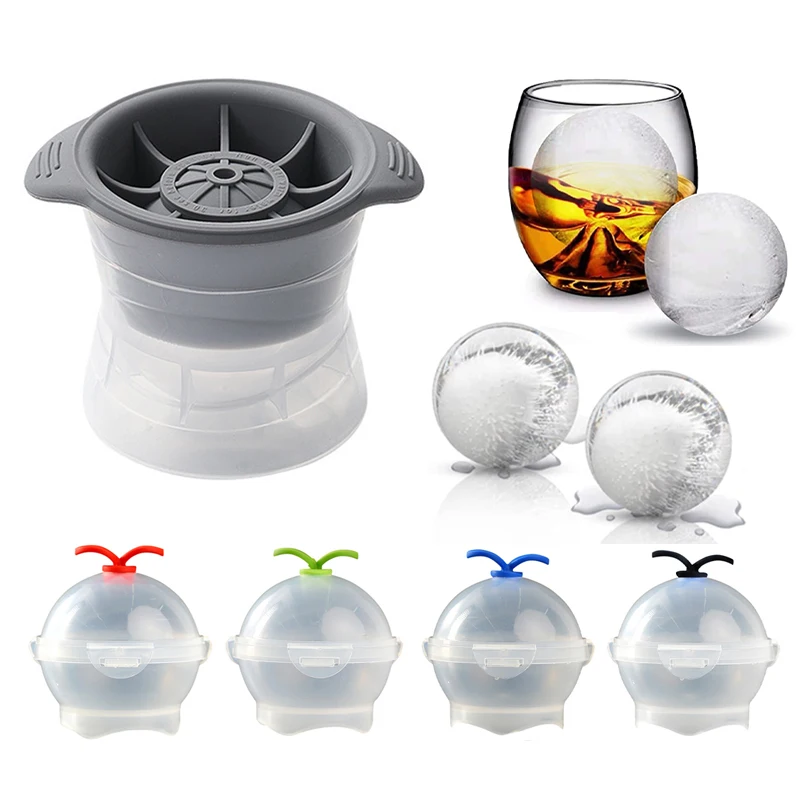 

Silicone Sphere Ice Cube Mold Kitchen Stackable Slow Melting DIY Ice Ball Round Jelly Making Mould For Cocktail Whiskey Drink