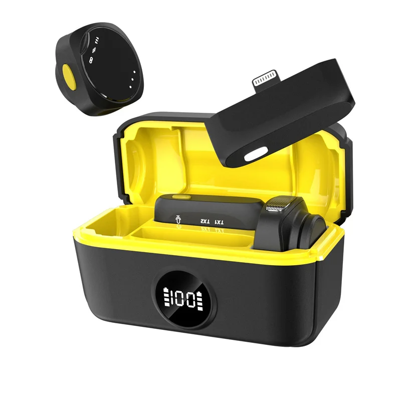 

2.4G Wireless Magnetic Button Microphone Compatible With Live Mobile Phone Computer ENC Noise Reduction Ultra Long Battery Life