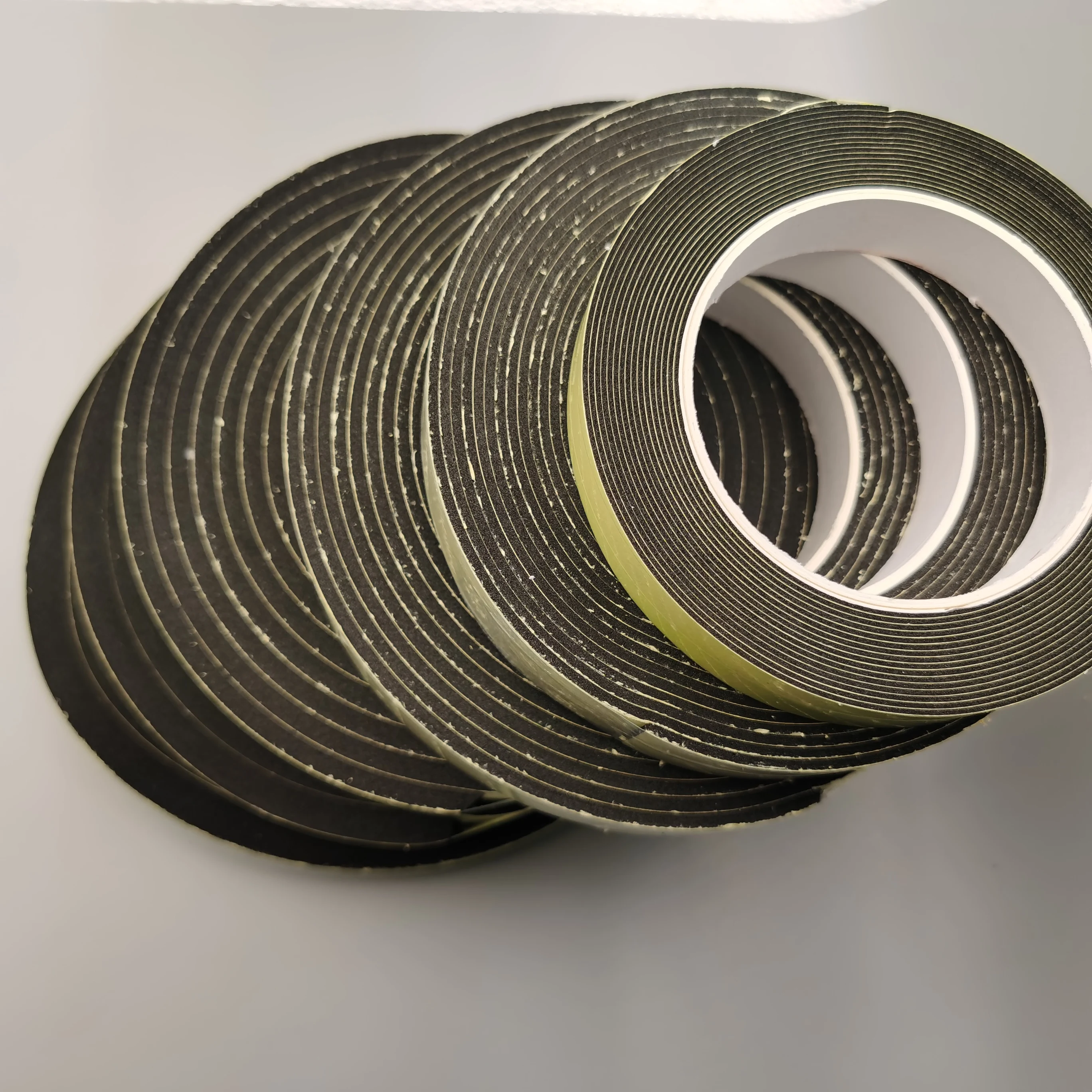 EVA Single-sided Foam Tape Black Weatherstripping Seal Strong Adhesive Soundproof Windproof for Doors Windows Furniture Auto etc