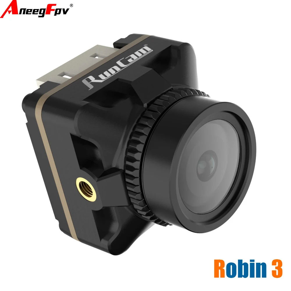 

RunCam Robin 3 1200TVL FPV Camera DC 5-23V Screen Ratio 4:3 5.3g 19*19*19mm for RC FPV Racing Drone Quadcopter Model