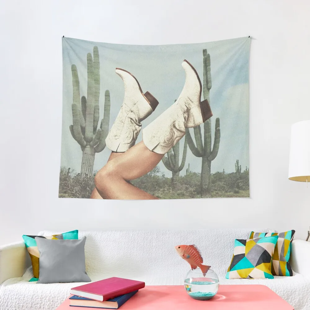 These Boots - Cactus & Yeehaw Tapestry Decor Home Aesthetic Room Decor House Decoration Tapestry