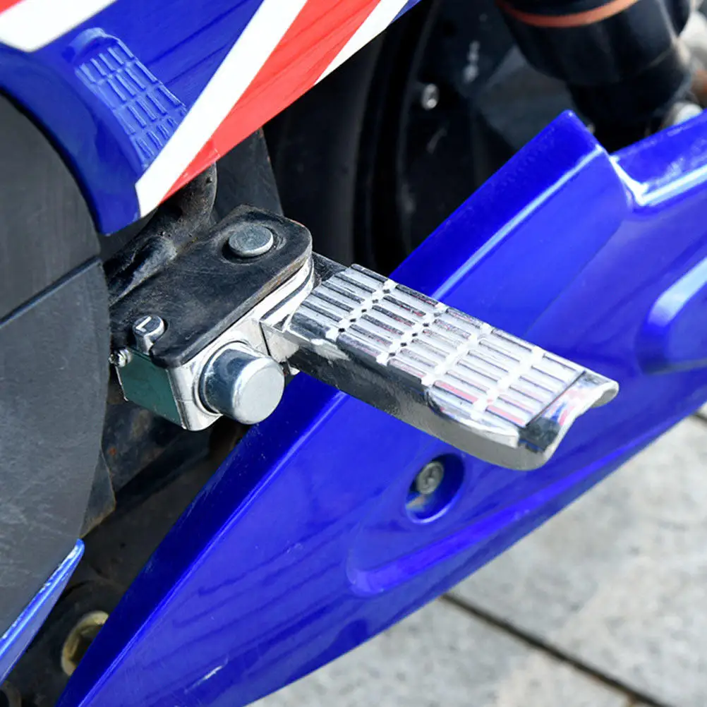 1Pair Aluminum Alloy Electric Vehicle Foot Pegs Heavy Duty Pedals for E Scooter E Bike Long Distance Riding Stable Grip