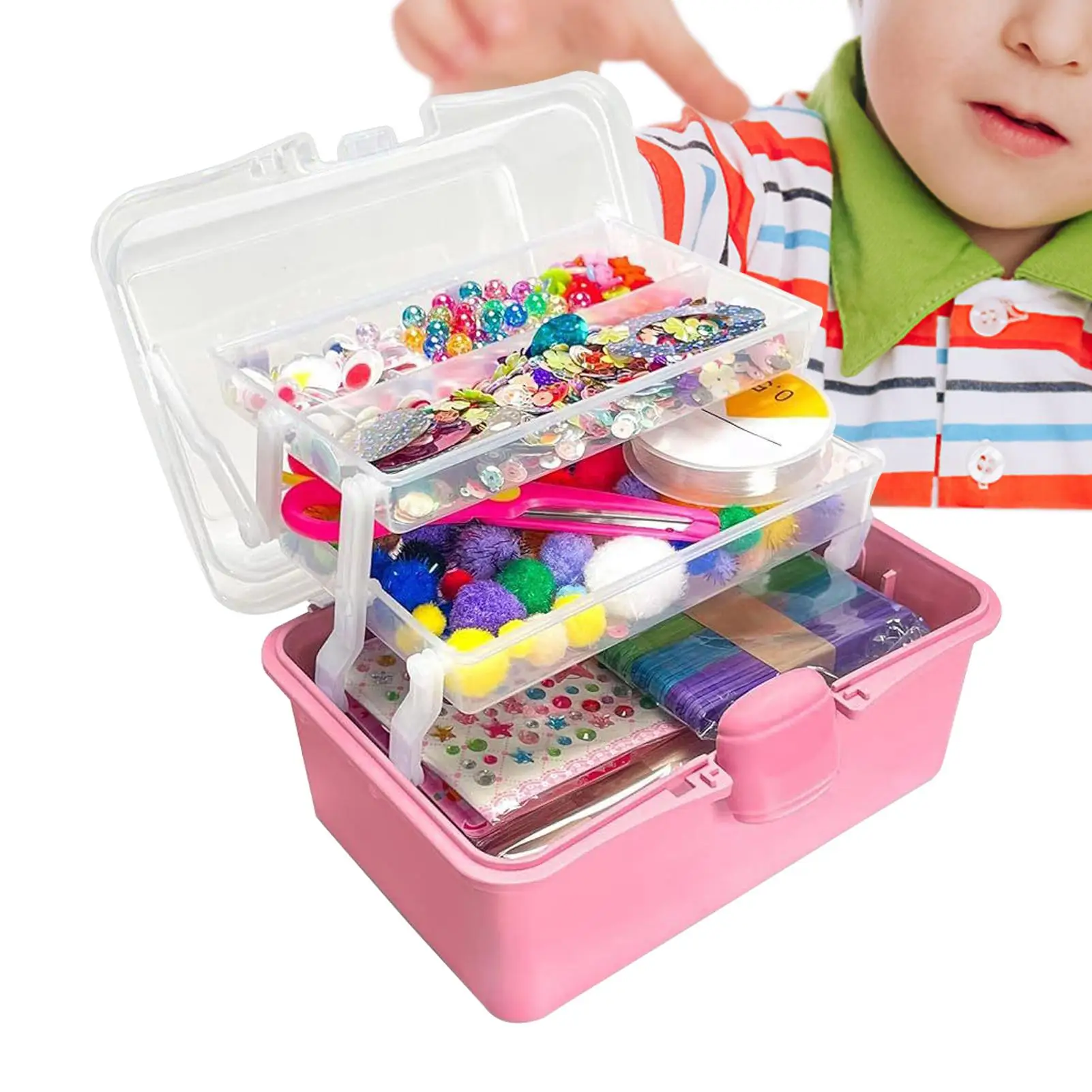 

Arts And Crafts Supplies For Kids Crafting Supply Set For Kids Hand-Eye Coordination Handcraft Activities For Birthday Christmas