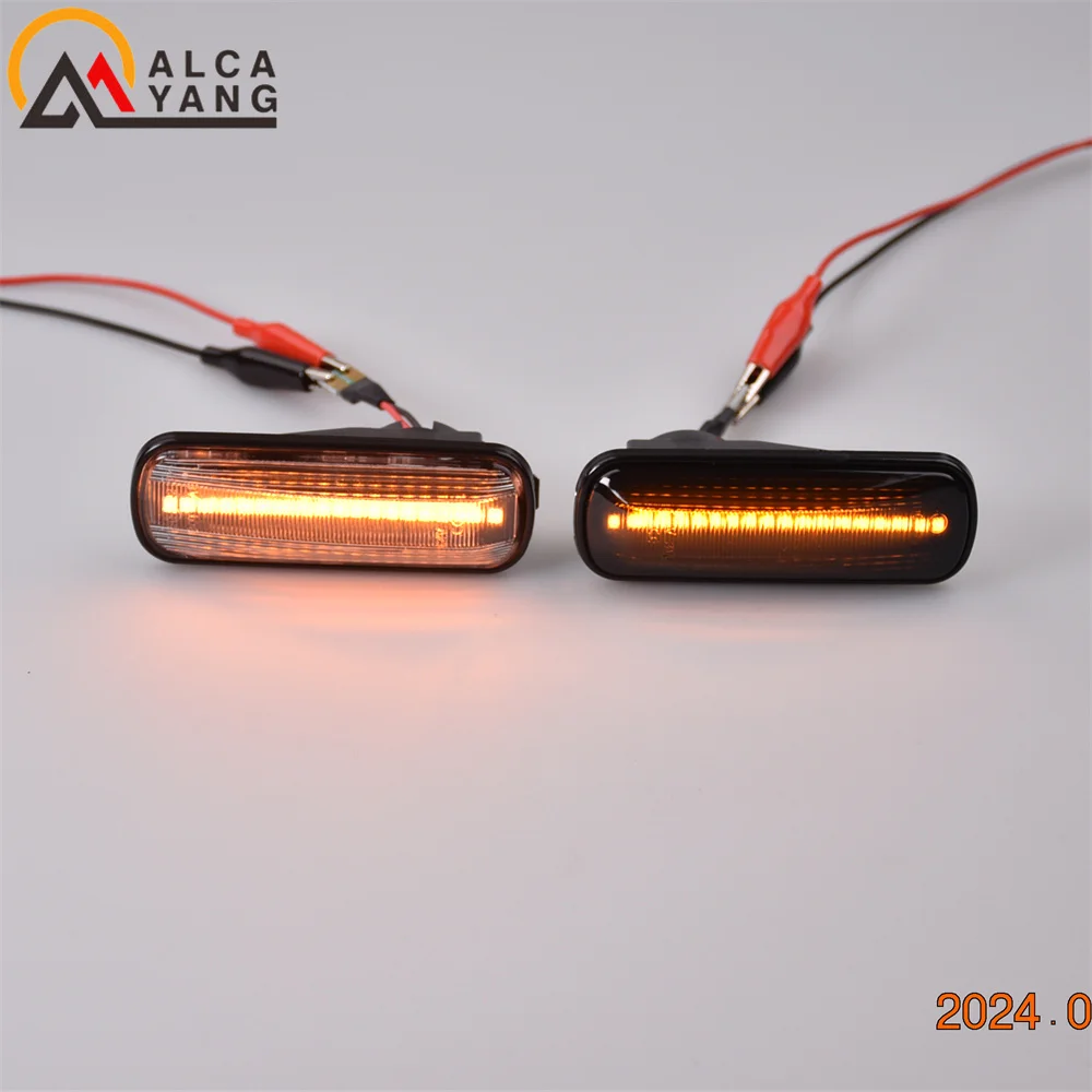 2 Stück Dynamische LED-Seitenmarkierungsleuchten Blinker Auto-Zubehör für Honda Civic EK 2/3/4-Türer Ballade CRV Prelude 95-99 – Detail 6